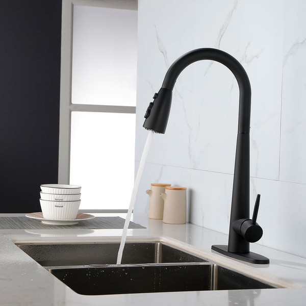 Kitchen Faucets with Pull Down Sprayer, Kitchen Sink Faucet with Pull Out Sprayer, Fingerprint Resi T575-S0671282066