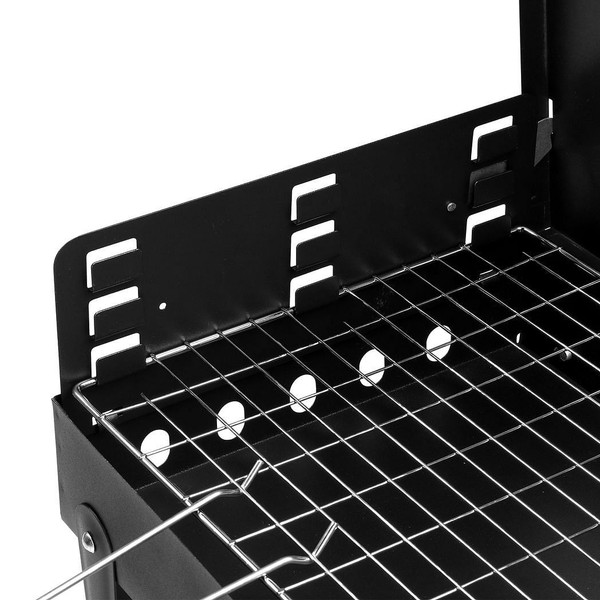 44*27*7cm Portable Square Charcoal Grill Black T575-S0671362390