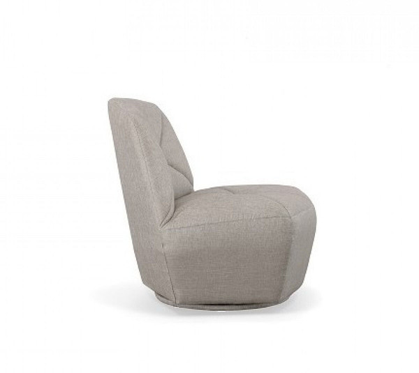 31" Grey 100% Polyester Solid Color Lounge Chair N270-488439