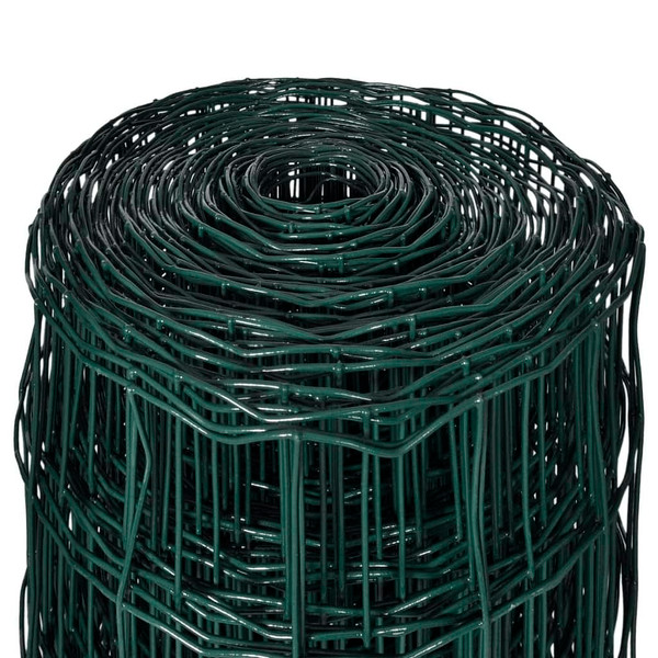 Euro Fence Steel 32.8ftx3.3ft Green A949-140573