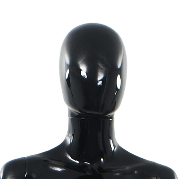  Full Body Female Mannequin with Glass Base Glossy Black 68.9 A949-142929