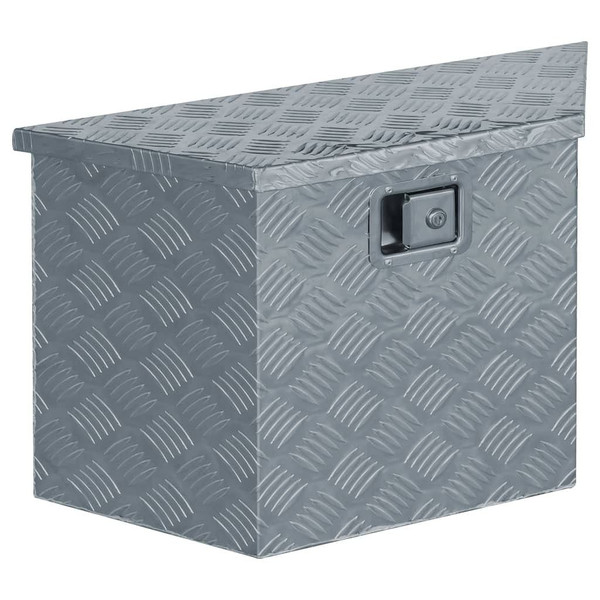 Aluminum Box 27.6"x9.4"x16.5" Trapezoid Silver A949-142942