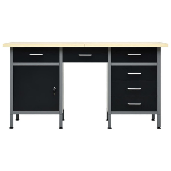 Workbench Black 63"x23.6"x33.5" Steel A949-145347