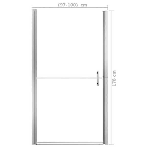  Shower Door Tempered Glass 39.4"x70.1 A949-146657