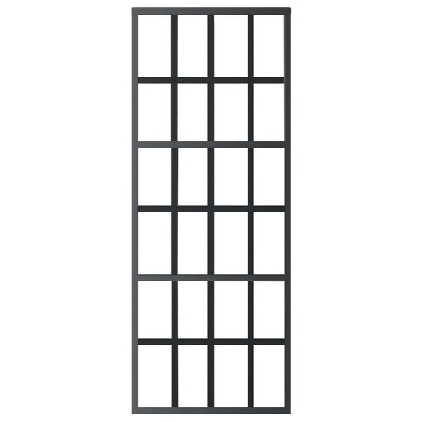 Sliding Door ESG Glass and Aluminum 29.9"x80.7" Black A949-151020