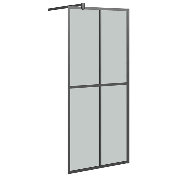 Walk-in Shower Screen 31.5"x76.8" Dark Tempered Glass A949-151884