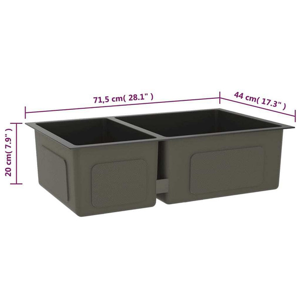 Kitchen Sink Black Stainless Steel A949-51562