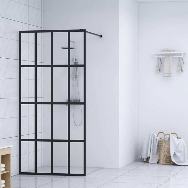 Walk-in Shower Screen Clear Tempered Glass 55.1"x76.8 A949-145678