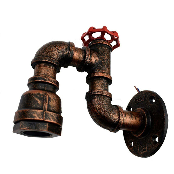 Vintage pipe Light Modern Unique Style Industrial Rustic Red Steampunk~1588 T575-S0671387333
