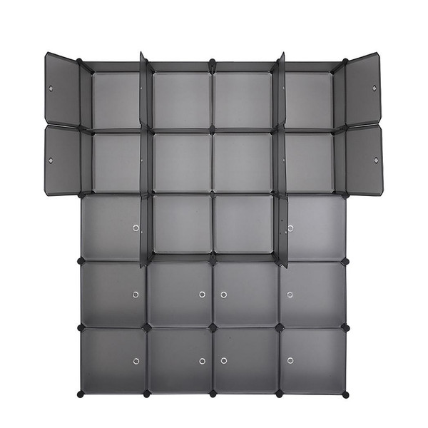 20 Cube Organizer Stackable Plastic Cube Storage Shelves Design Multifunctional Modular Closet Cabi T575-S0671284752