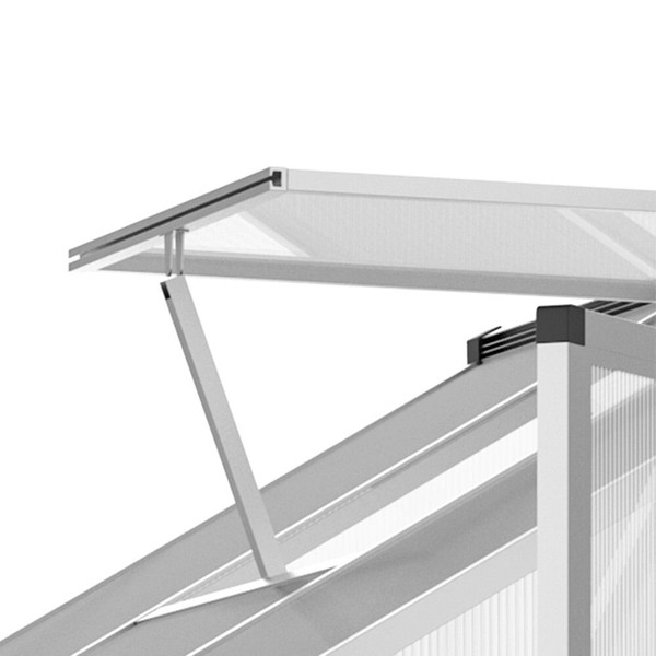 8ftx 6ft Walk-In Polycarbonate Greenhouse with Roof Vent -AS T575-S0671266111