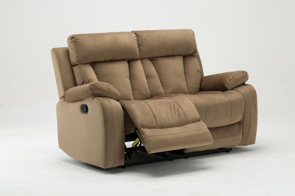 63" Beige Leather Match Recliner N270-329384