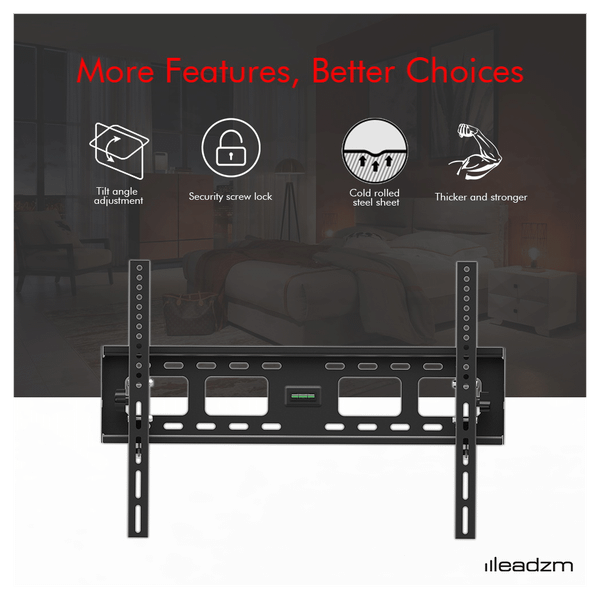 TMW600 32-70" Flat Tilting TV Wall Mount  with Spirit Level T575-S0671280311