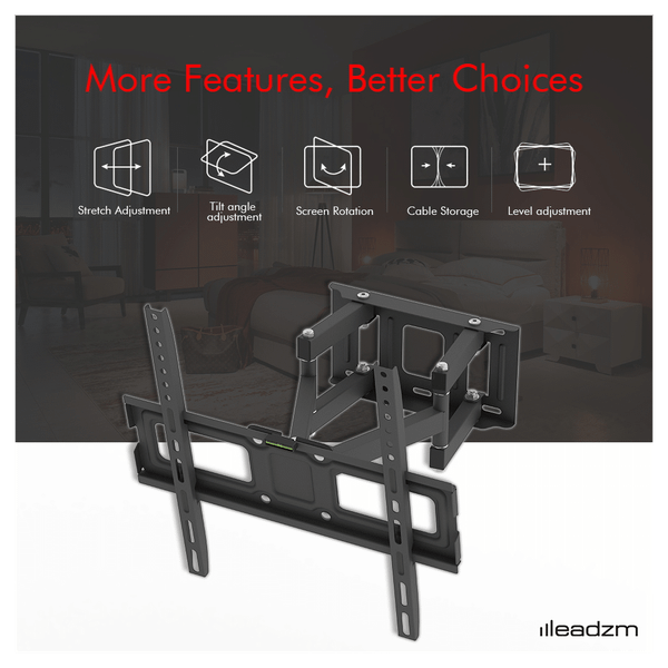 26-55 Inch Double Pendulum Large Base TV Stand TMDS-105 Bearing 40Kg/Vese400*400/Upper And Lower-10 T575-S0671348148