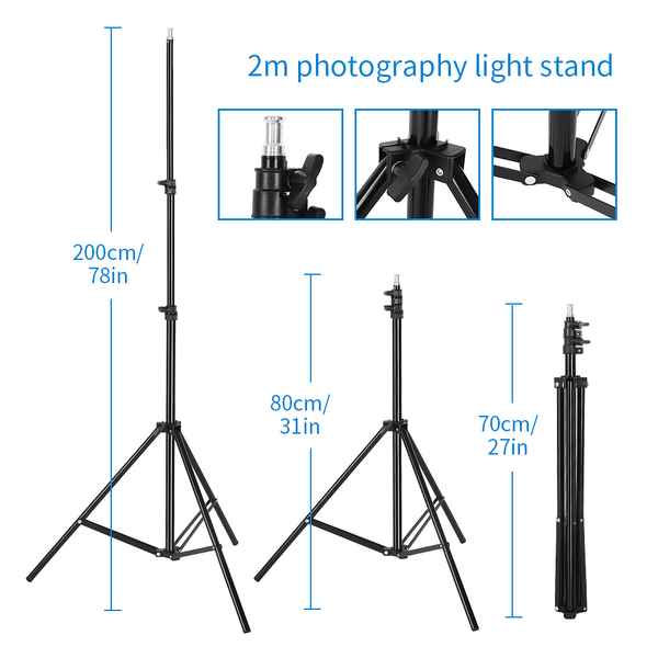 Softbox Lighting Kit, Photo Equipment Studio Softbox 20" x 27", with E27 Socket and 2x5500K Instant T575-S0671285289