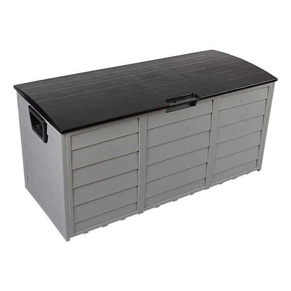 75gal 260L Outdoor Garden Plastic Storage Deck Box Chest Tools Cushions Toys Lockable Seat T575-S0671271426
