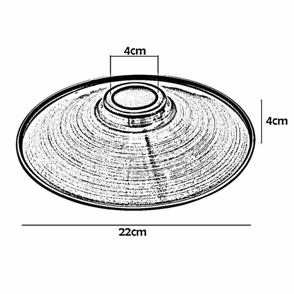 Brushed Flat Metal Ceiling Pendant Shade~1125 T575-S0671387290
