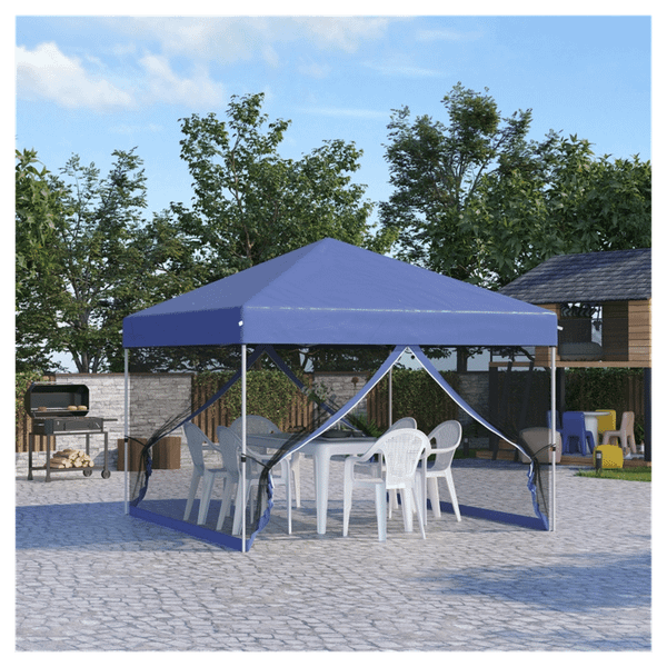 10' x 10' Pop Up Canopy Tent-Blue T575-S0671422004