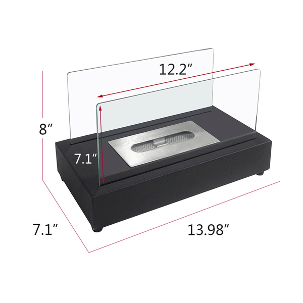 Portable Tabletop Fire Pits,Tabletop Smokeless Bio Ethanol Fireplace T575-S0671365199