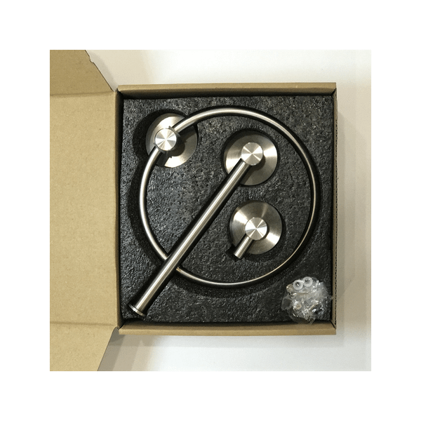 High Quality Rustproof 304 Stainless Steel Brushed Silver Polishing Bathroom Accessories Set Robe H T575-S0671295065