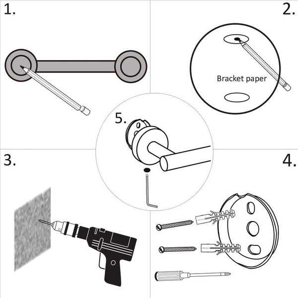 3 - Piece Bathroom Hardware Set T575-S0671290107