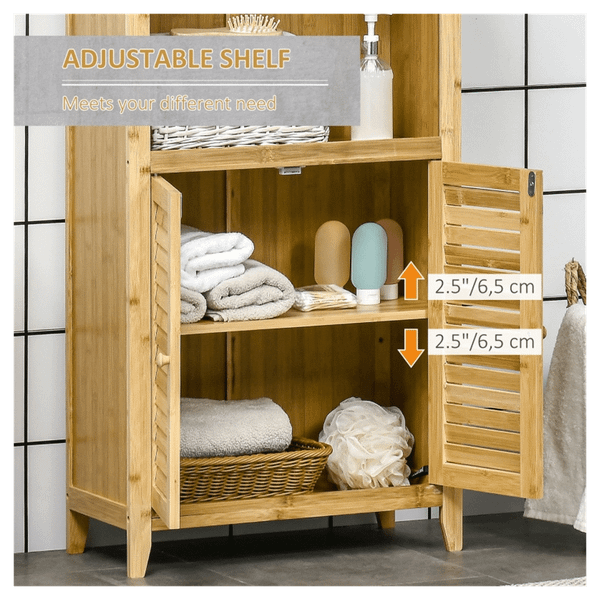 Bathroom Floor Cabinet Natural T575-S0671369702