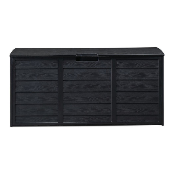 75gal 280L Outdoor Garden Plastic Storage Deck Box Chest Tools Cushions Toys Lockable Seat BLACK T575-S0671273337