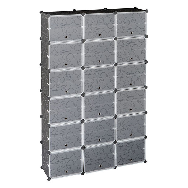 12-Tier Portable 72 Pair Shoe Rack Organizer 36 Grids Tower Shelf Storage Cabinet Stand Expandable  T575-S0671296220