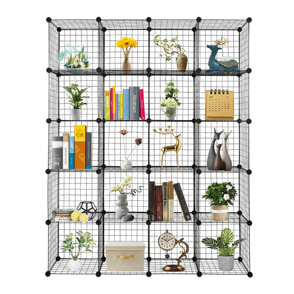 20-Cube Organizer Cube Storage Storage Shelves Wire Cube Storage Origami Shelves Metal Grid Multifu T575-S0671291555