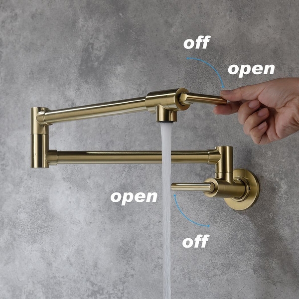 Folding faucet,Pot Filler Faucet Wall Mount T575-S0671292894