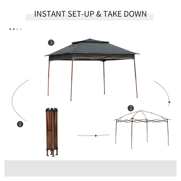 Tent Outdoor Patio Pop Up Canopy Gazebo T575-S0671435418