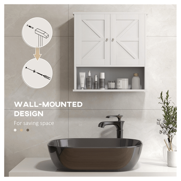 Bathroom Cabinet/Wall Cabinet-White T575-S0671382161