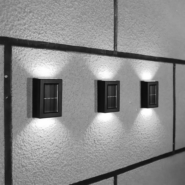 Outdoor Solar Deck Lights Path Garden Patio Pathway Stairs Step Fence Lamp 2pcs T575-S0671288133
