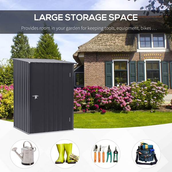 Outdoor Garden Storage Shed Galvanized Steel Tool House T575-S0671266478