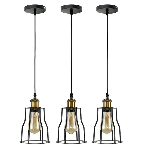 Industrial Cage Pendant Light Hanging Lamp Ceiling Light Fixture~1421 T575-V0671388004