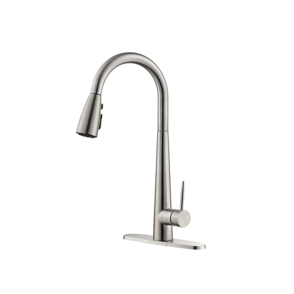 Kitchen Faucet with Pull Down Sprayer Brushed Nickel, High Arc Single Handle Kitchen Sink Faucet wi T575-S0671287827