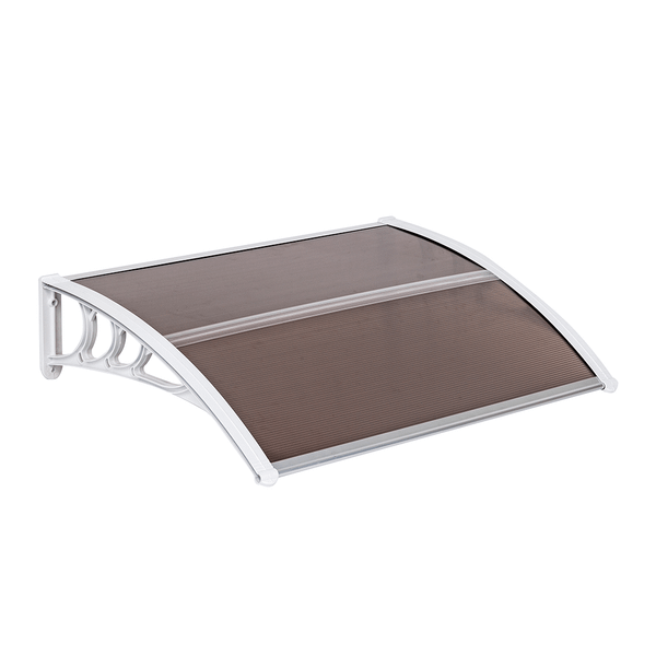 100 x 80 Household Application Door & Window Awnings Brown Board & White Holder T575-S0671297802