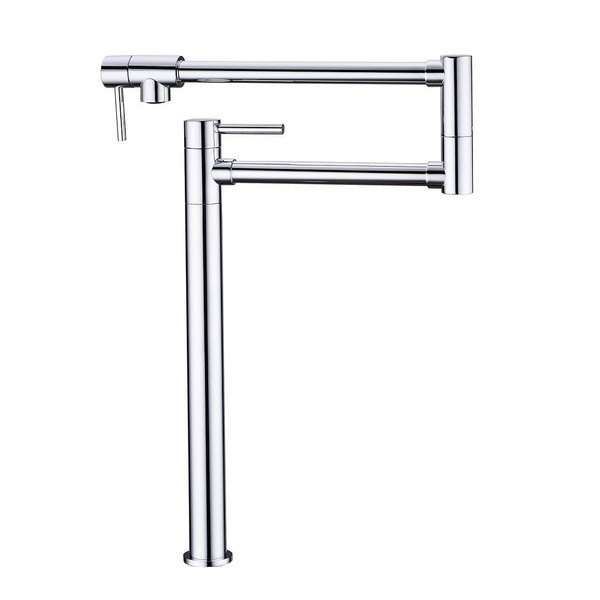 Pot shaped filler folding kitchen faucet with extended handle T575-S0671275881