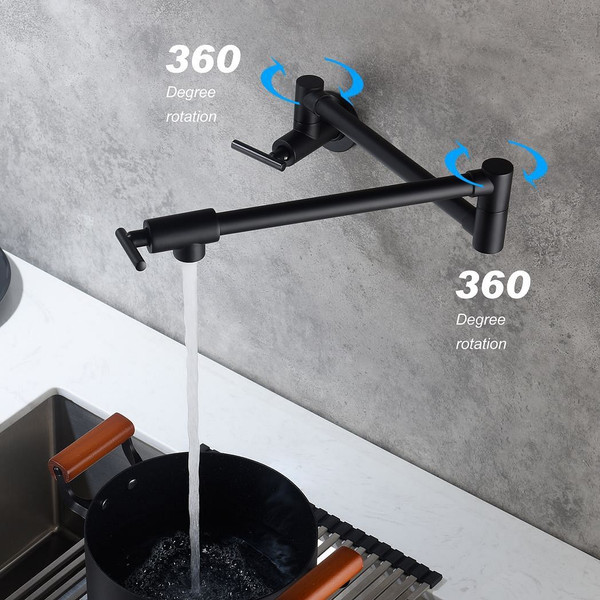 Folding faucet,Pot Filler Faucet Wall Mount T575-S0671284693
