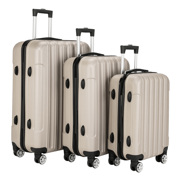 3-in-1 Multifunctional Large Capacity Traveling Storage Suitcase Luggage Set Champagne T575-S0671443248