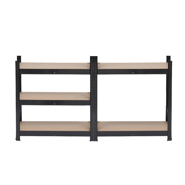 150 x 75 x 30cm 5 Tiers Powder Coated Storage Rack Black T575-S0671268474