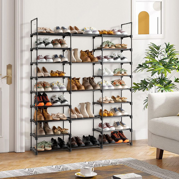 9 Tiers Shoe Rack Storage Organizer Shoe Shelf Organizer for Entryway Holds 50-55 Pairs Shoe, Stack T575-S0671269100