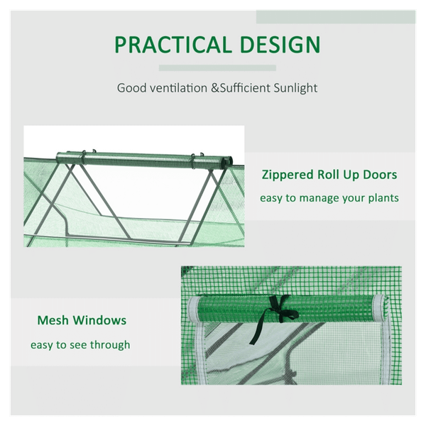 Mini Greenhouse-Green T575-S0671386227