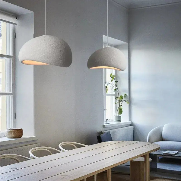 Body Color: green, Size: L, Emitting Color: Cold White - Cream style Wabi Sabi chandelier restauran F640-12000036750433287