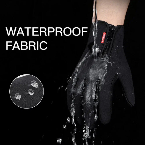 Color: black, Gloves Size: S - Hot Winter Gloves For Men Women Touchscreen Warm Outdoor Cycling Dri F640-12000033220268613