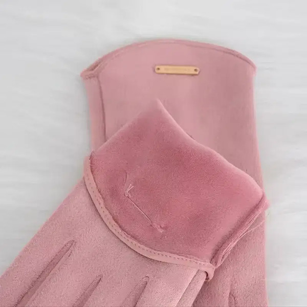 Color: Dark Grey, Gloves Size: One Size - Women Autumn Winter Keep Warm Touch Screen Thin Solid Sim F640-12000041500945586