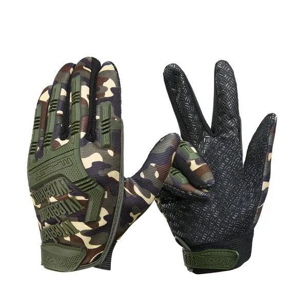 Color: army green, Gloves Size: XL - Men Tactical Gloves Full Finger Motos Racing Training Fighting F640-12000039949150495