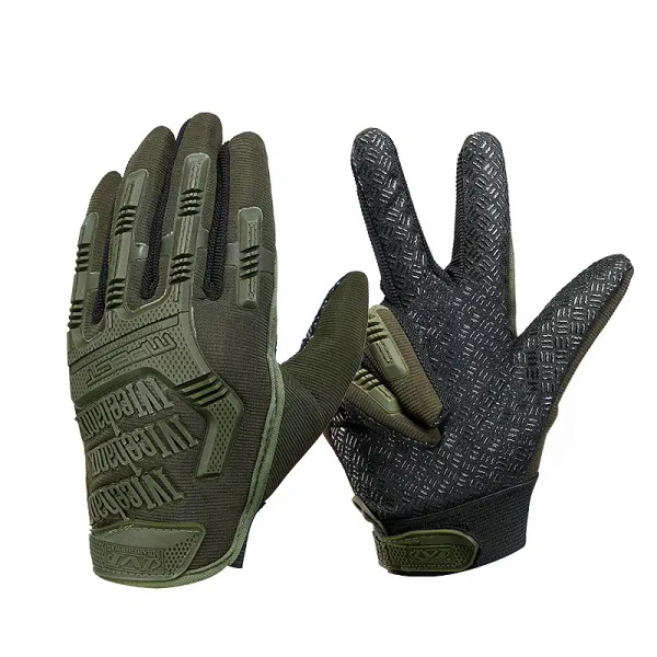 Color: army green, Gloves Size: XL - Men Tactical Gloves Full Finger Motos Racing Training Fighting F640-12000039949150495