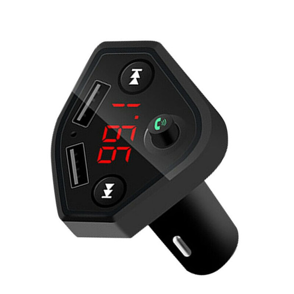 B4 12V 24V Car Cigarette Lighter Socket USB Charger MP3 Player Bluetooth Hands-free Pink K484-PAU_0GJBS2UJ