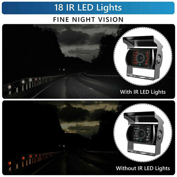 7 Inch Monitor for Rv Truck Bus Wireless Night Vision System Rear View Backup Camera Black K484-PAU_0GN2C8FV